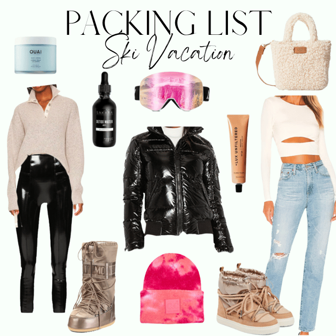 What to pack for a ski vacation, ski outfits