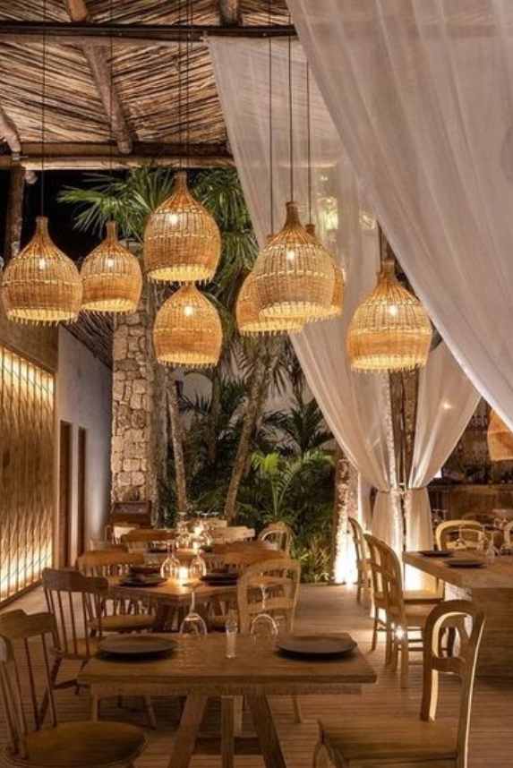 bohemian backyard lighting ideas