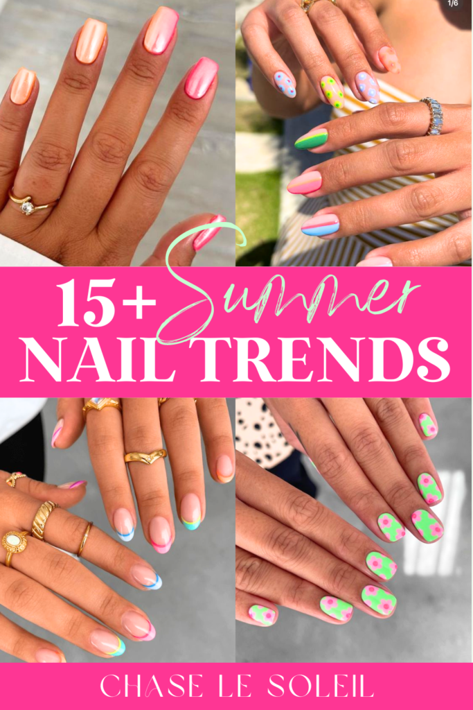 dip powder nail designs for summer collage