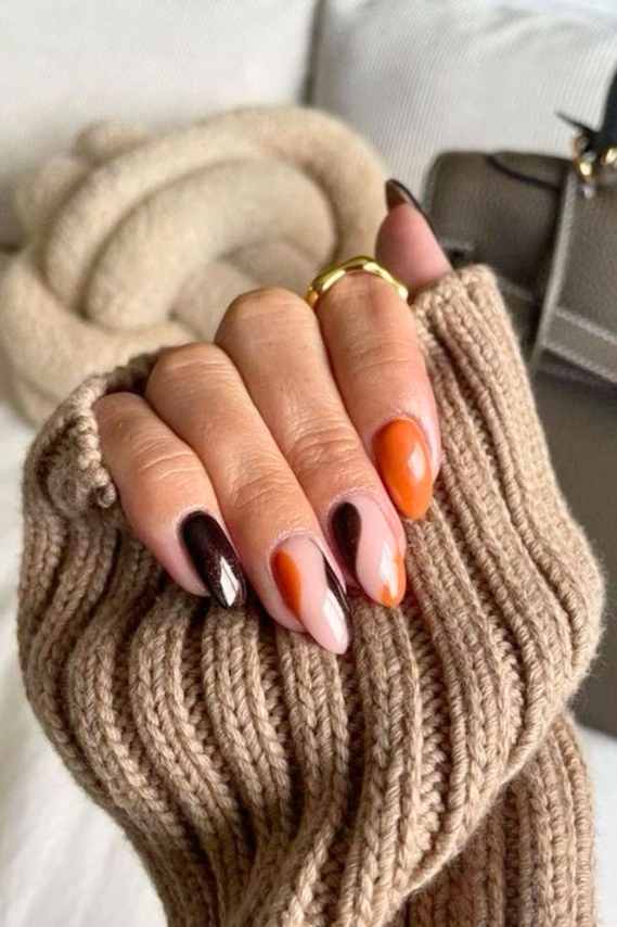 Thanksgiving Gel Nail Designs