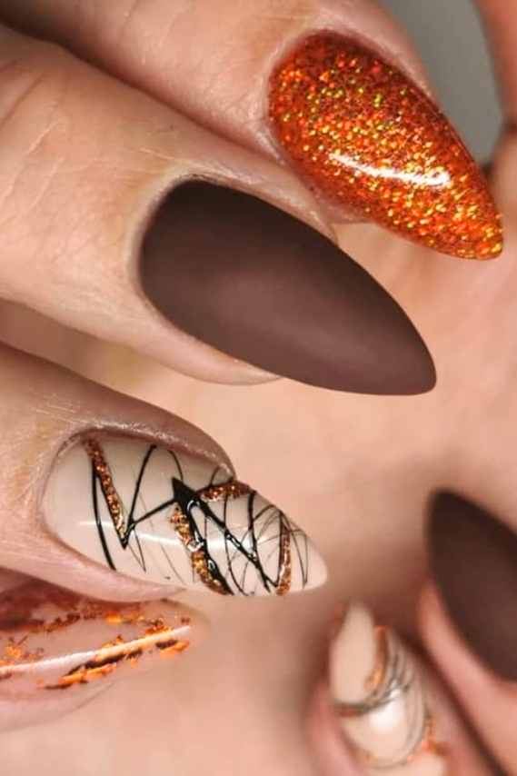 Thanksgiving Gel Nail Designs