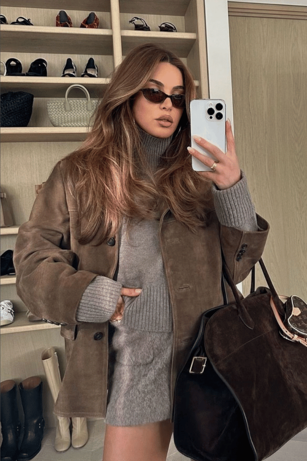 chocolate brown suede outfits fall outfit inspo brown suede jacket