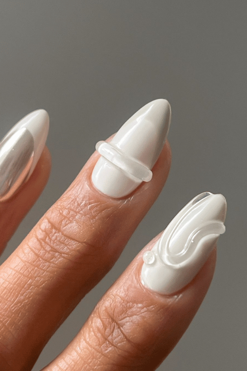white jelly nails 2025 winter nail designs