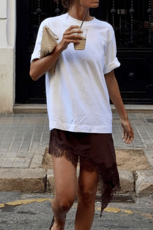 Lace Outfit Ideas Lace Skirt Lace Dress With T Shirt