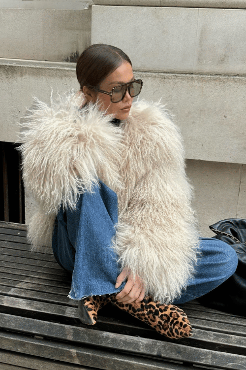 winter fur jacket outfits