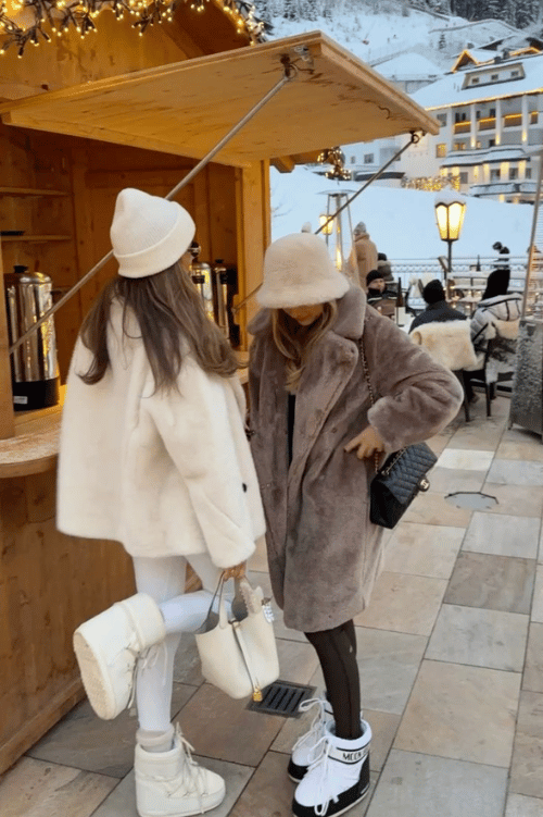 winter fur jacket outfits