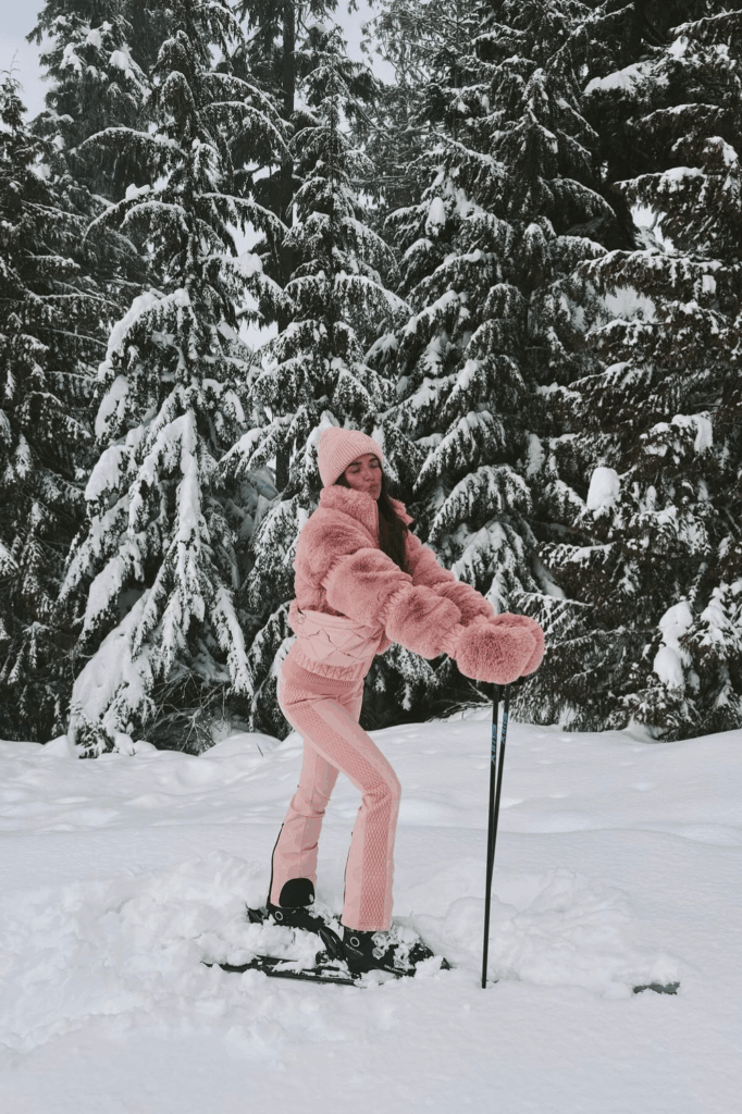 aprés ski outfits aprés ski outfit ideas pink goldbergh ski look