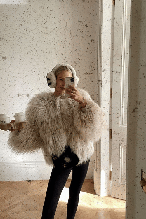 winter fur jacket outfits