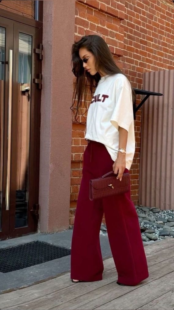 3 Burgundy Outfit Ideas
