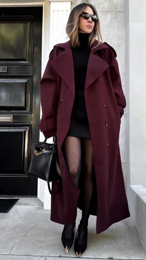 9 Burgundy Outfit Ideas